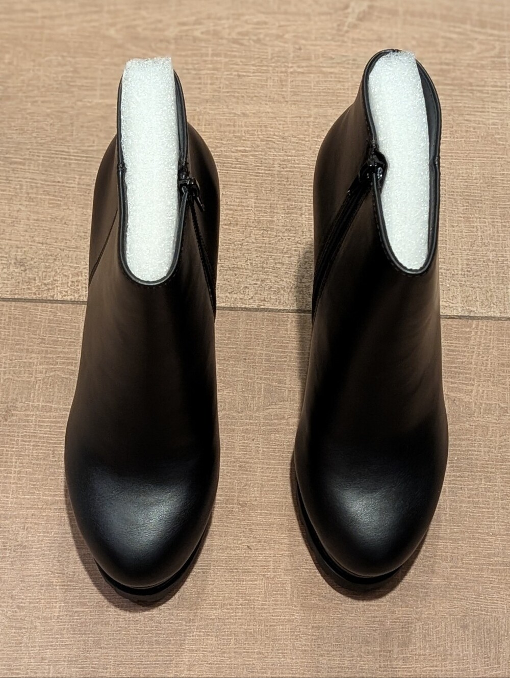 Marco Republic Uganda Sleek Black Platform Ankle Boot Sculpted Block Heel 8.5 - Picture 6 of 10